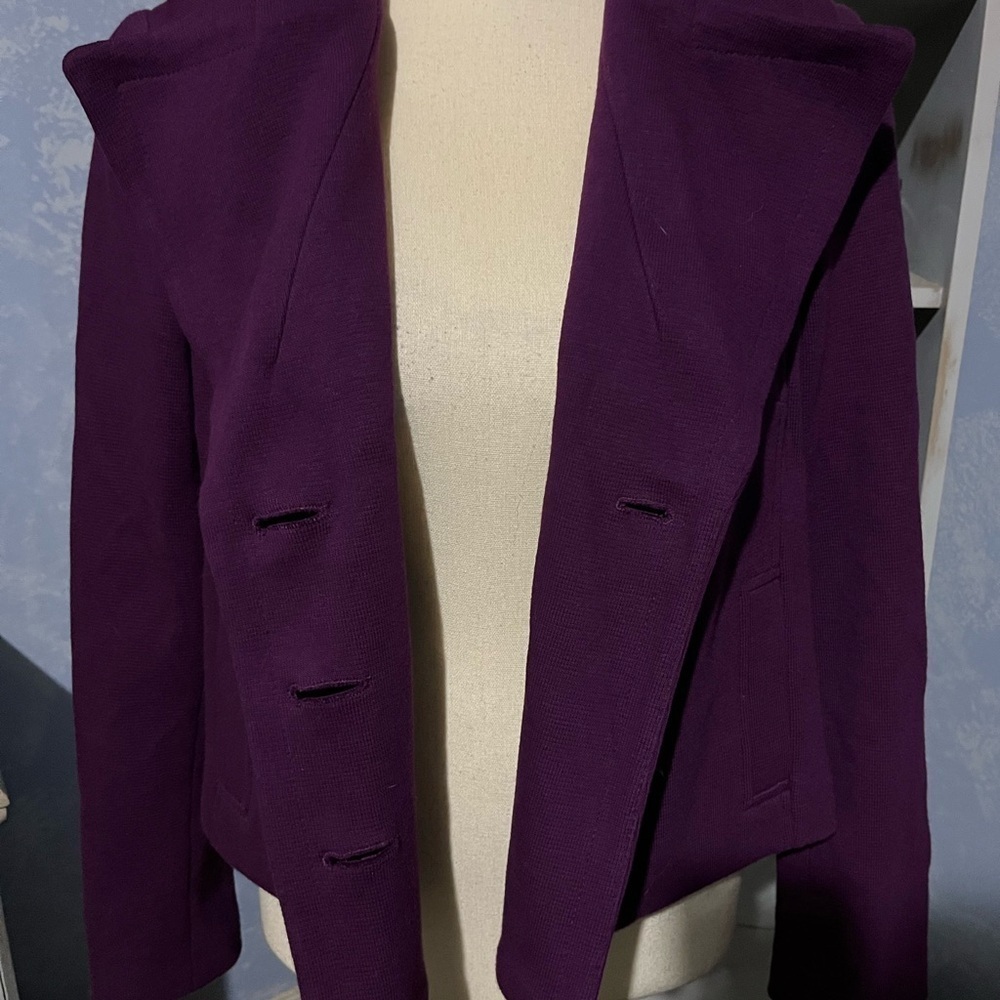 Inc purple jacket small double breasted - Picture 9 of 12